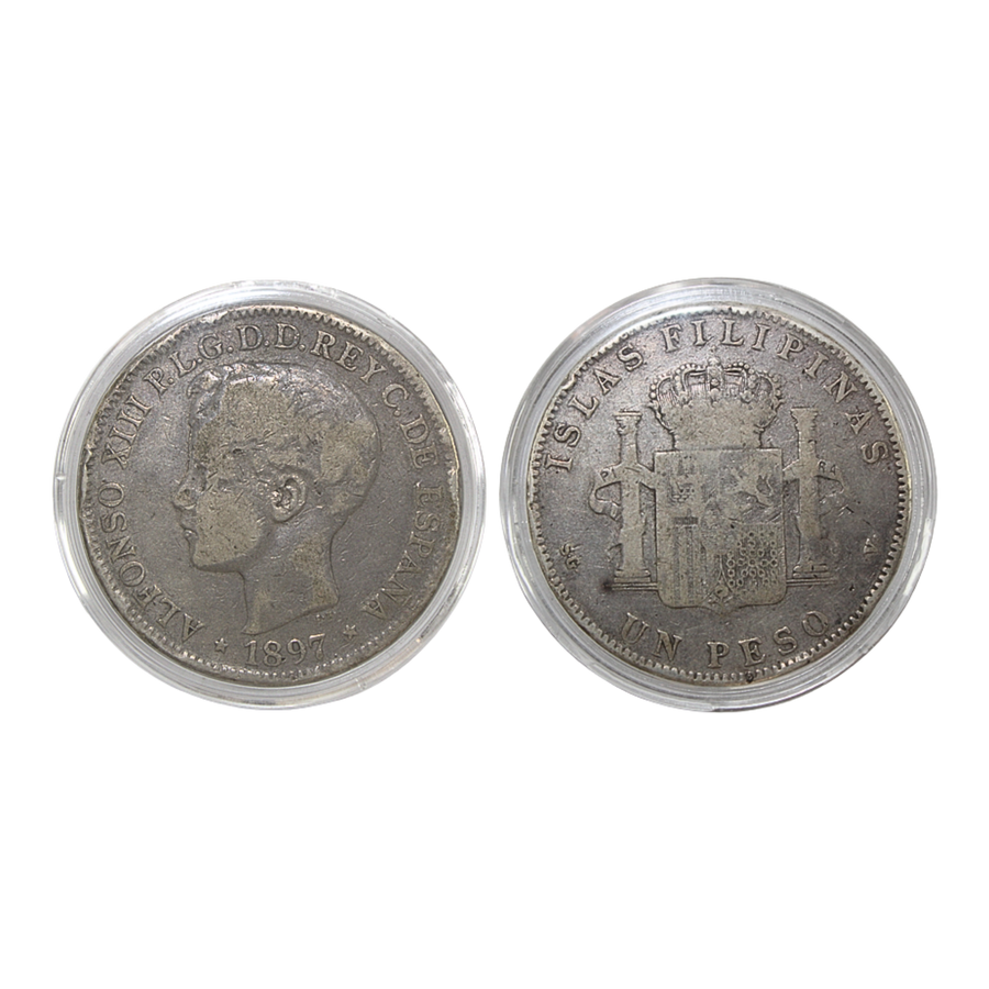 1 Peso Filipinas Alfonso XIII 1897