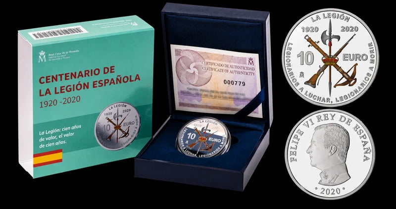Moneda Conmemorativa La legión Español- 10€ Proof