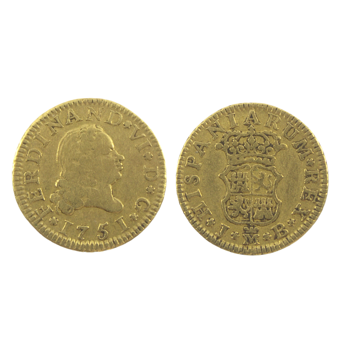 1/2 Escudo Fernando VI - 1751