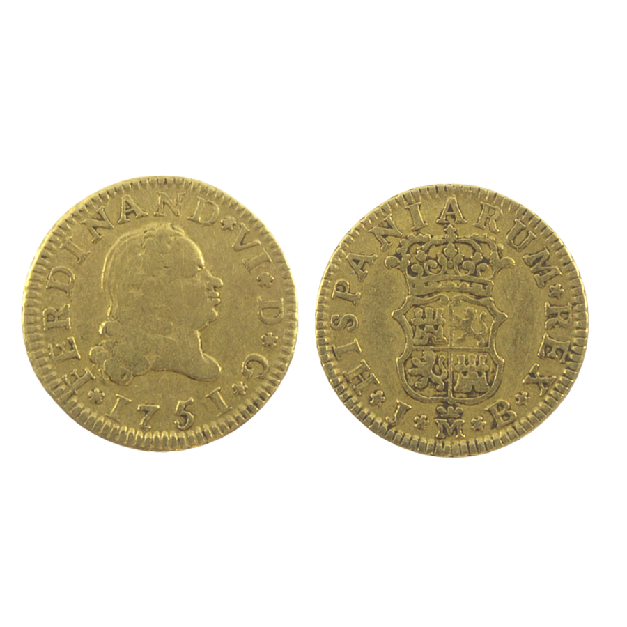1/2 Escudo Fernando VI - 1751