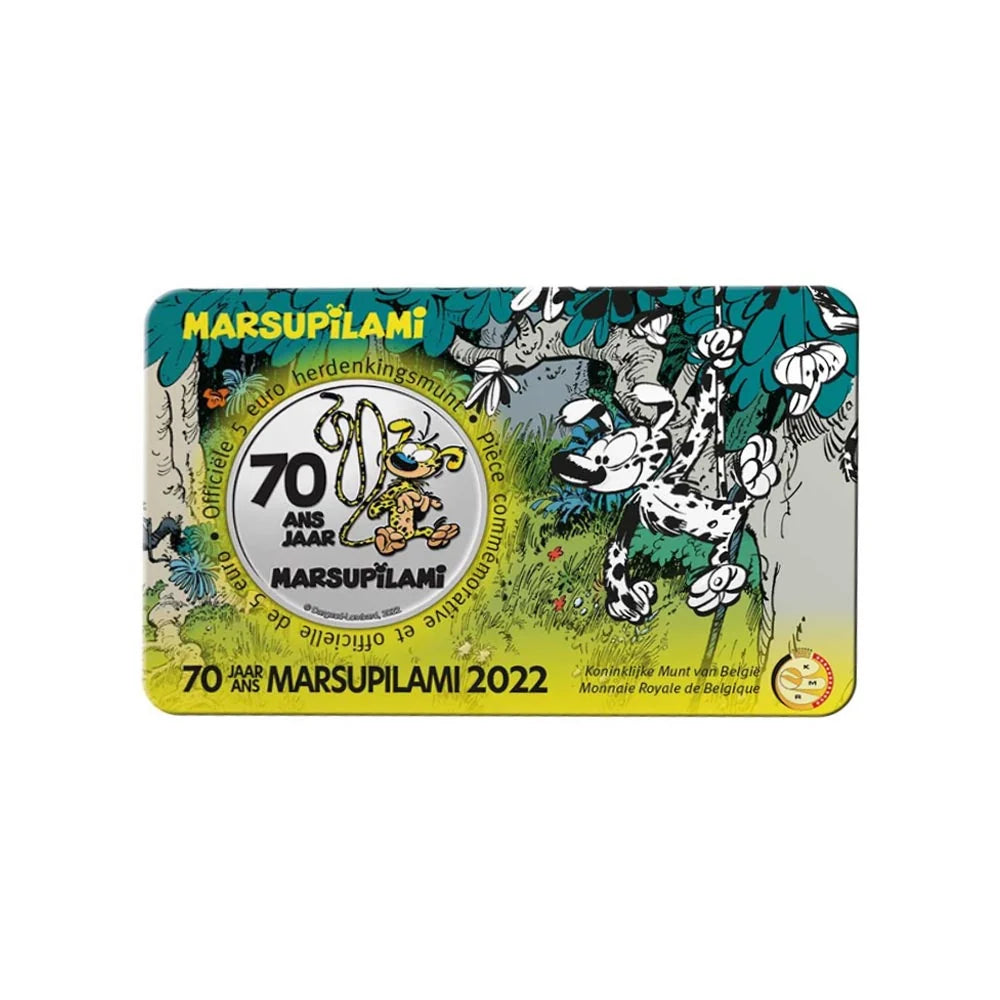 Bélgica 2022 - 5 Euro Conmemorativo - 70 años del Marsupilami