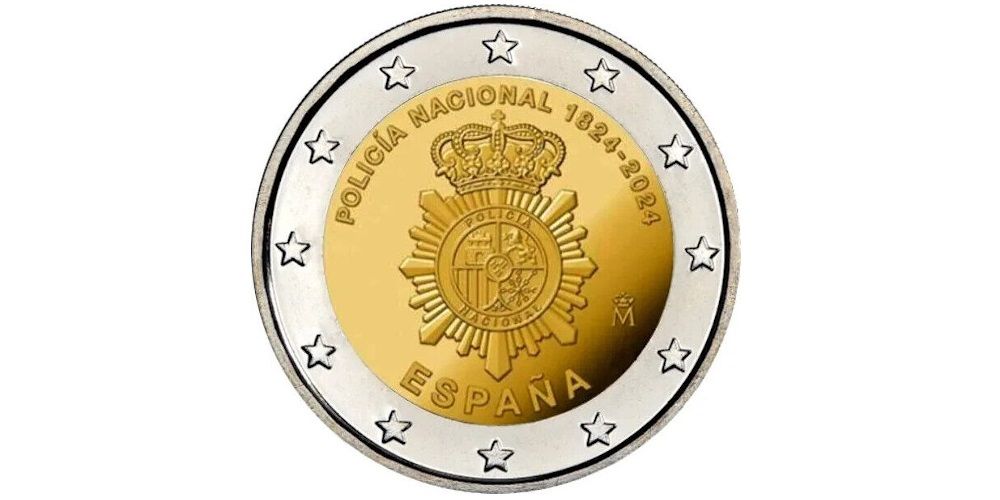2€ España  Policia Nacional 2024
