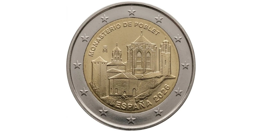 2€ España  Monasterio de Poblet 2026