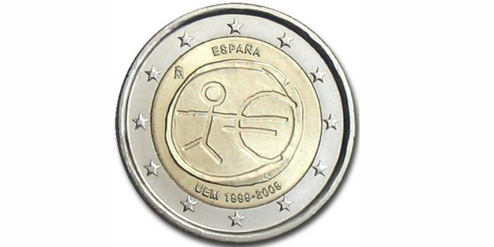 2€ España Aniversario del Euro 2009
