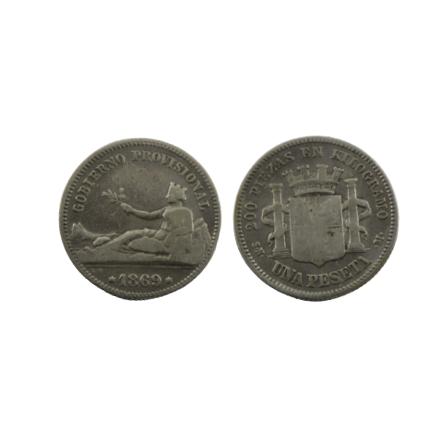 1 Peseta -Gobierno Provisional - 1869