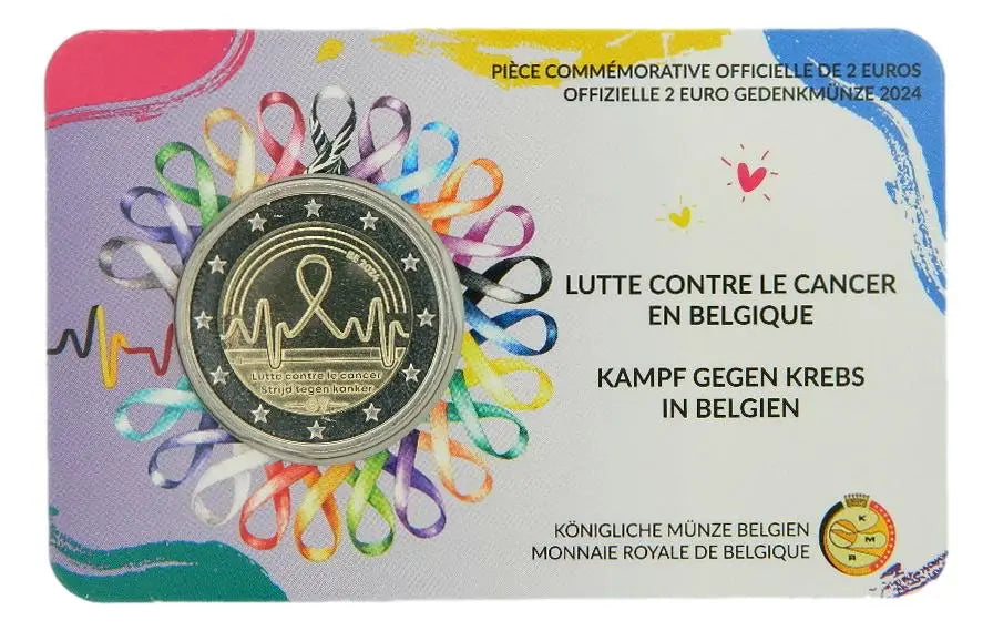Belgica 2024 2€ LUCHA CONTRA EL CANCER EN BELGICA