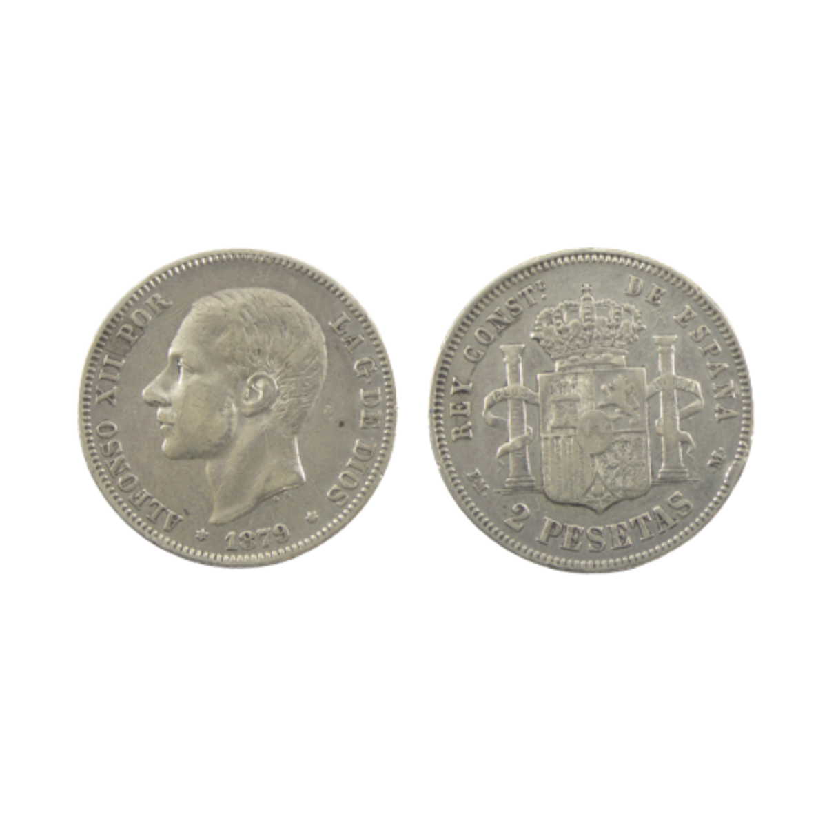 2 Pesetas - Alfonso XII - 1879