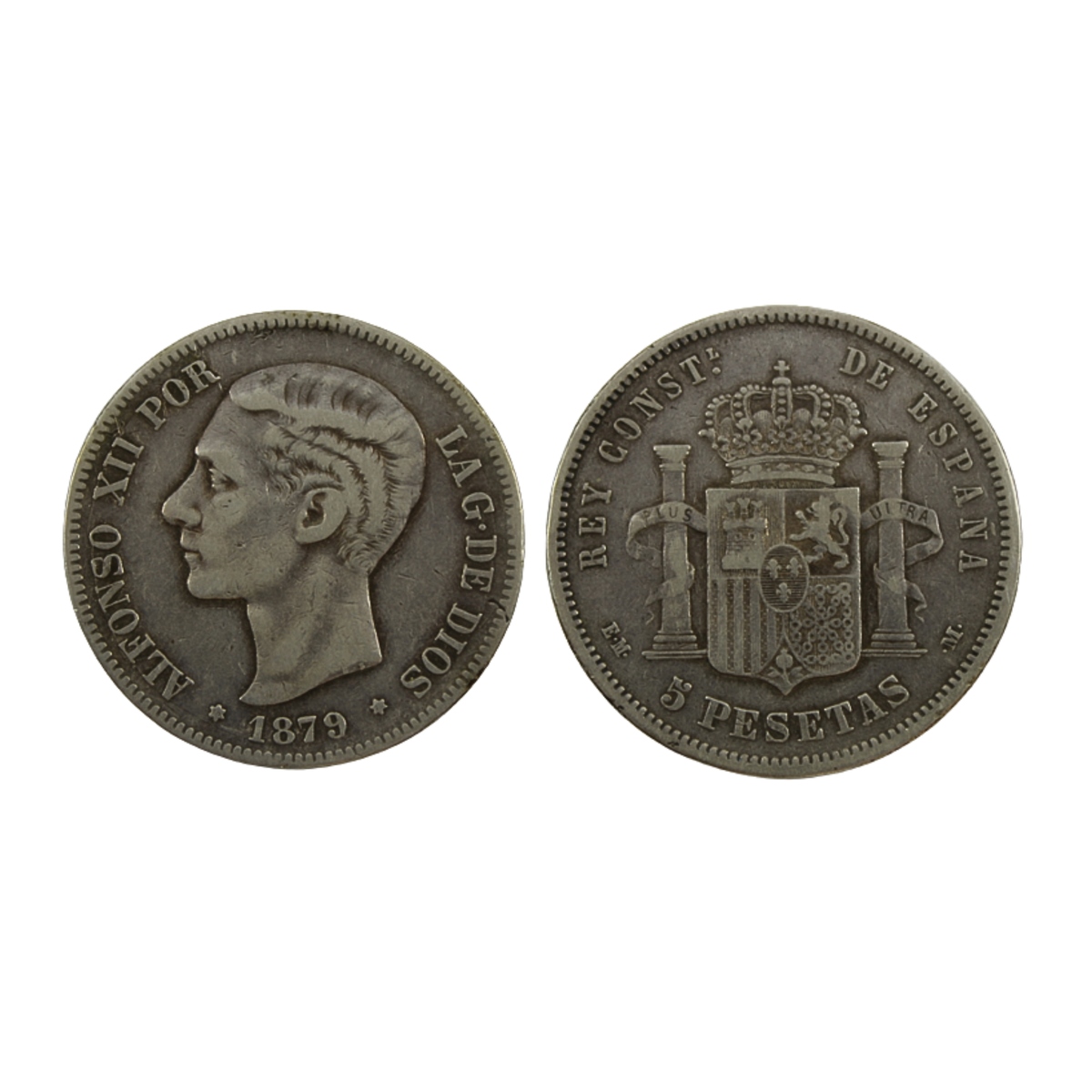 5 Pesetas Alfonso XII 1879