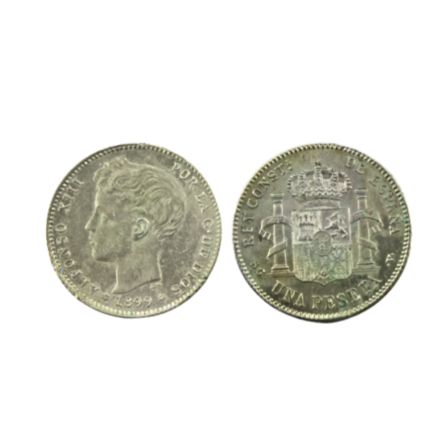 1 Peseta - Alfonso XIII - 1899