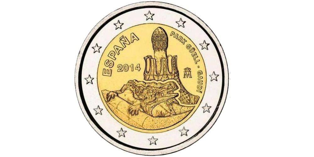 2€ españa Parque Güel de Gaudi 2014