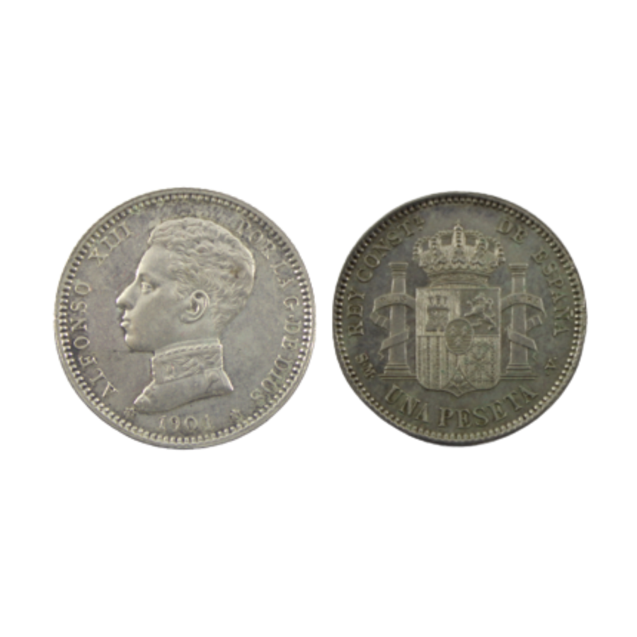 1 Peseta - Alfonso XIII - 1904
