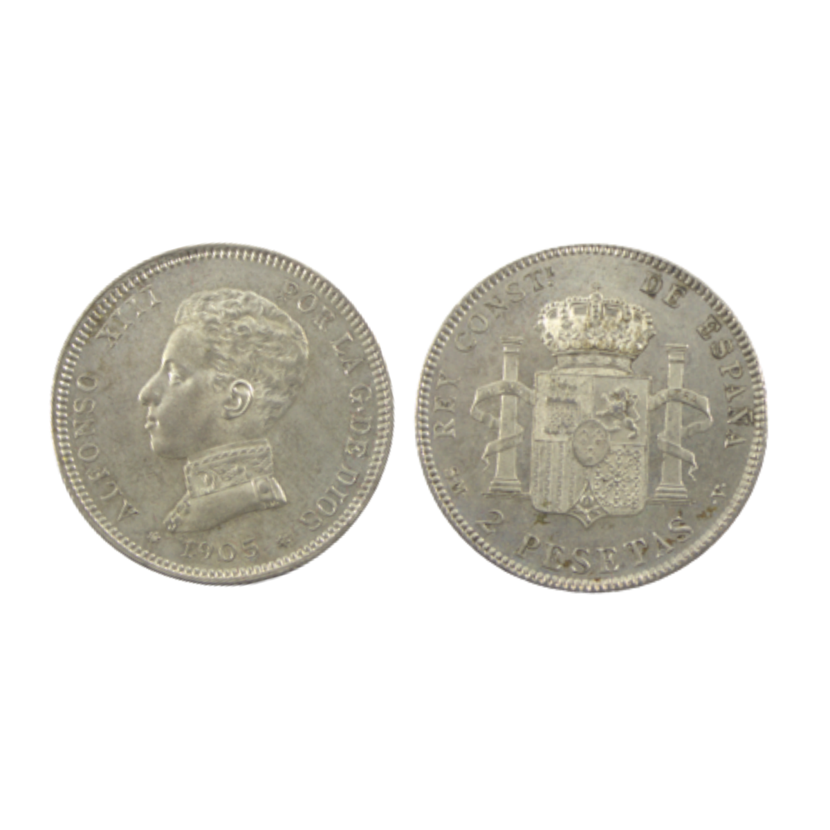 2 Pesetas - Alfonso XIII - 1905 S.C.