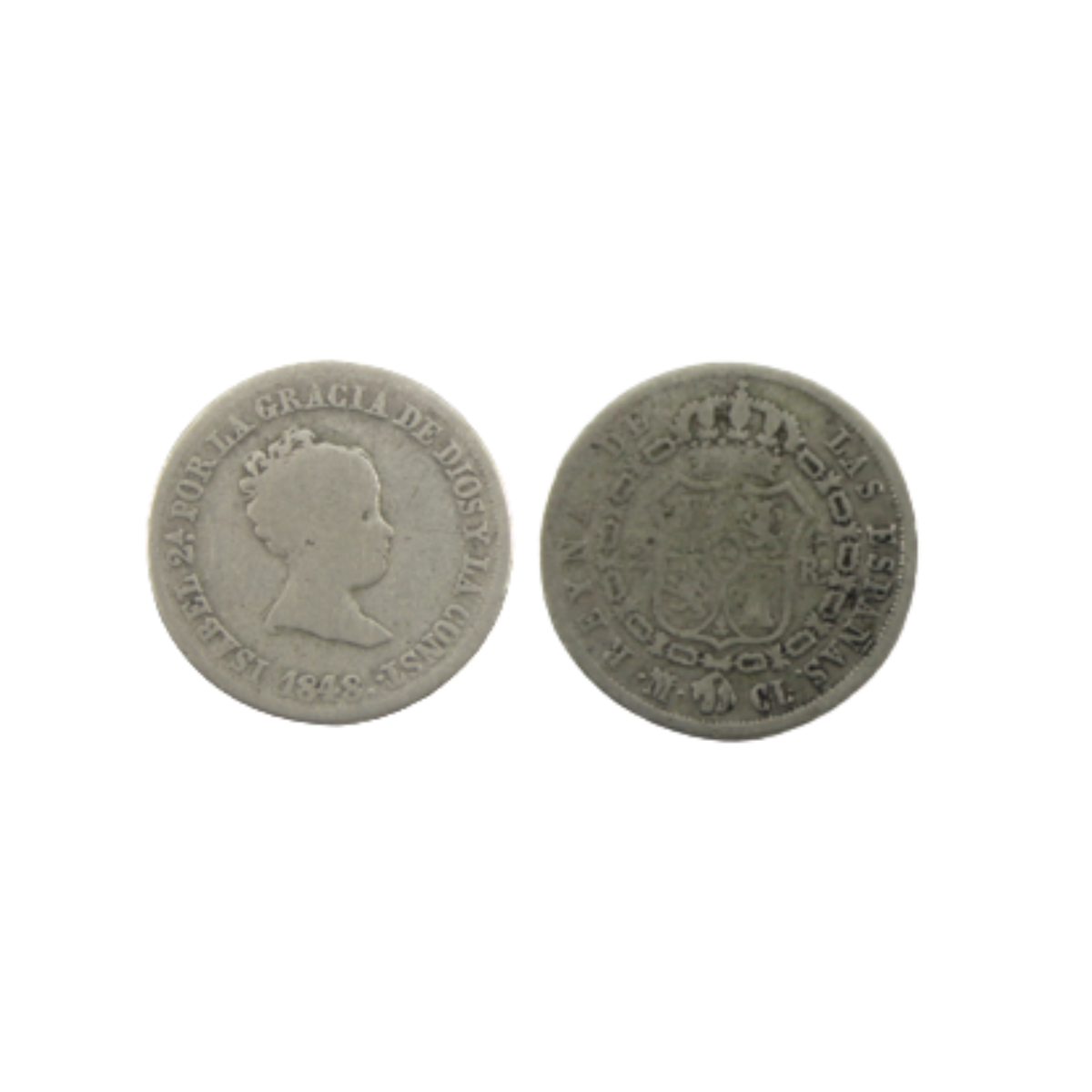 2 Reales - Isabel II - 1848