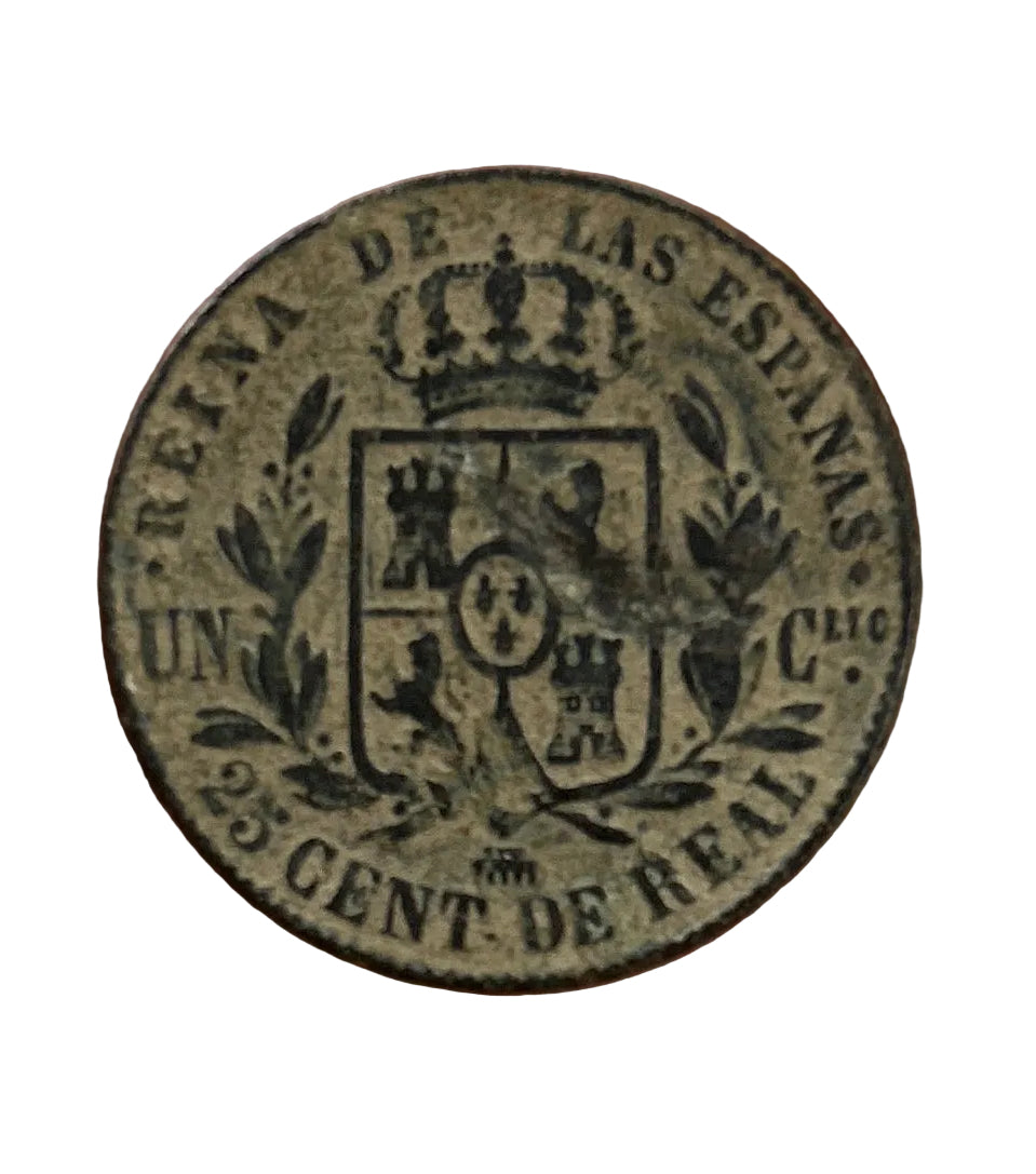 25 céntimos- Isabel II - 1860