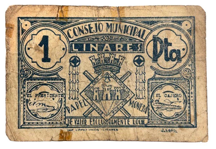 1 Peseta - Linares