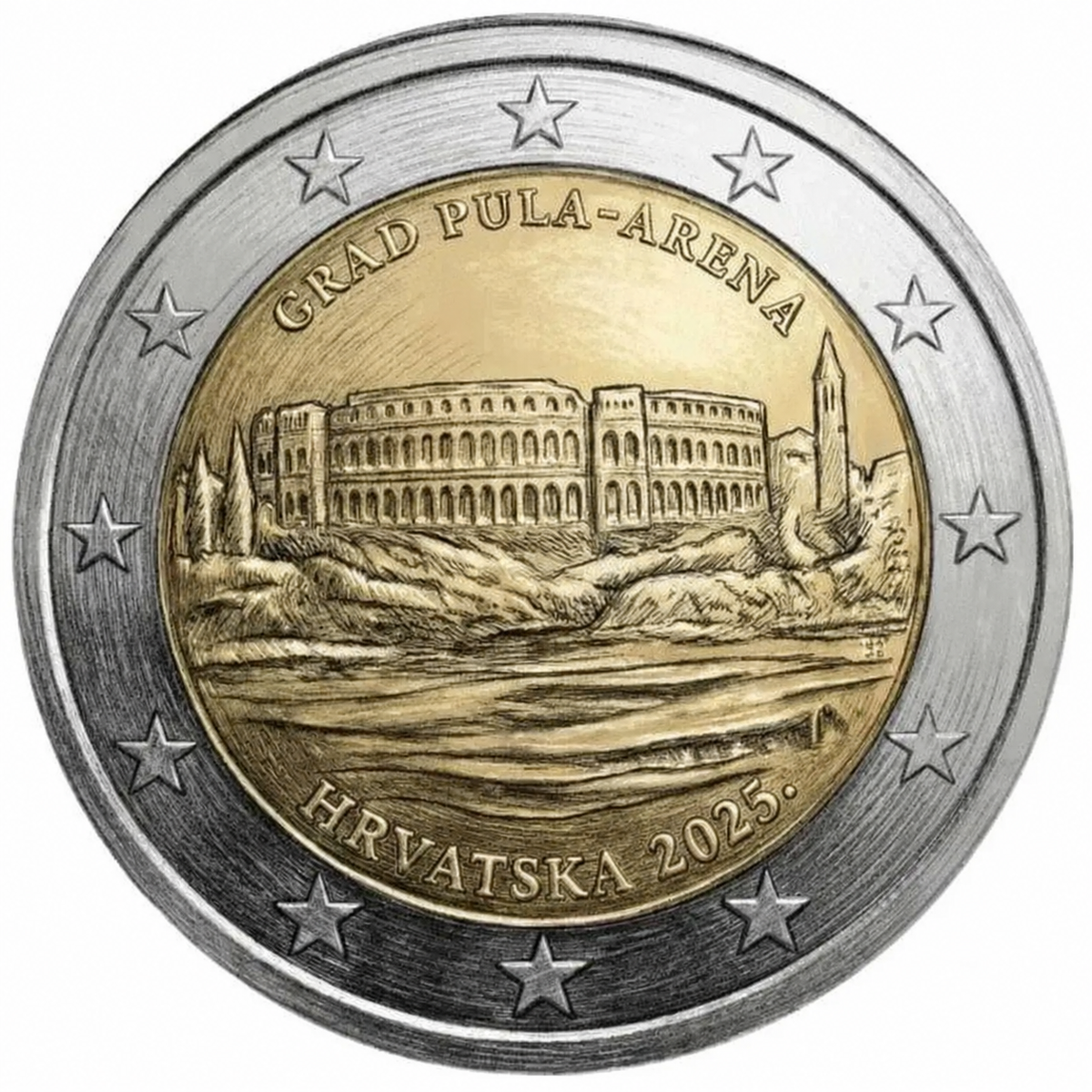 CROACIA 2025 2 EURO ANFITEATRO DE PULA