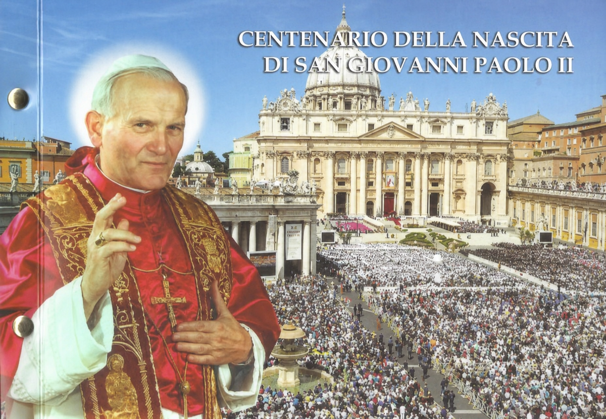 Vaticano 2020: busta filatelico-numismatica " San Juan Pablo II "