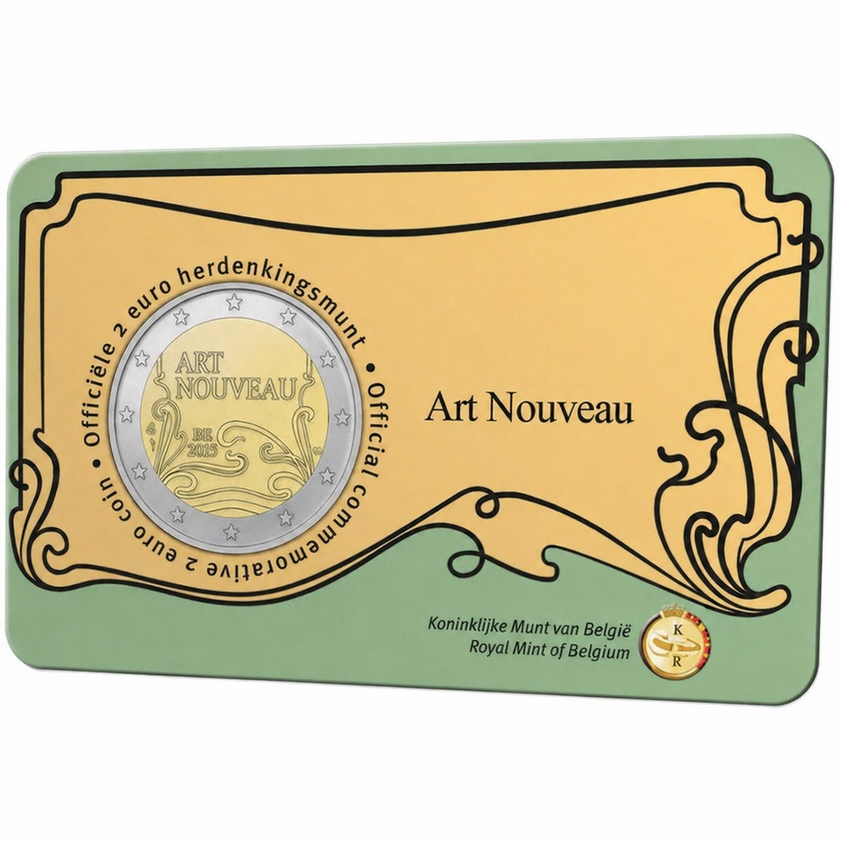 BELGICA 2023  2€ ART. NOUVEAU EN BRUSELAS