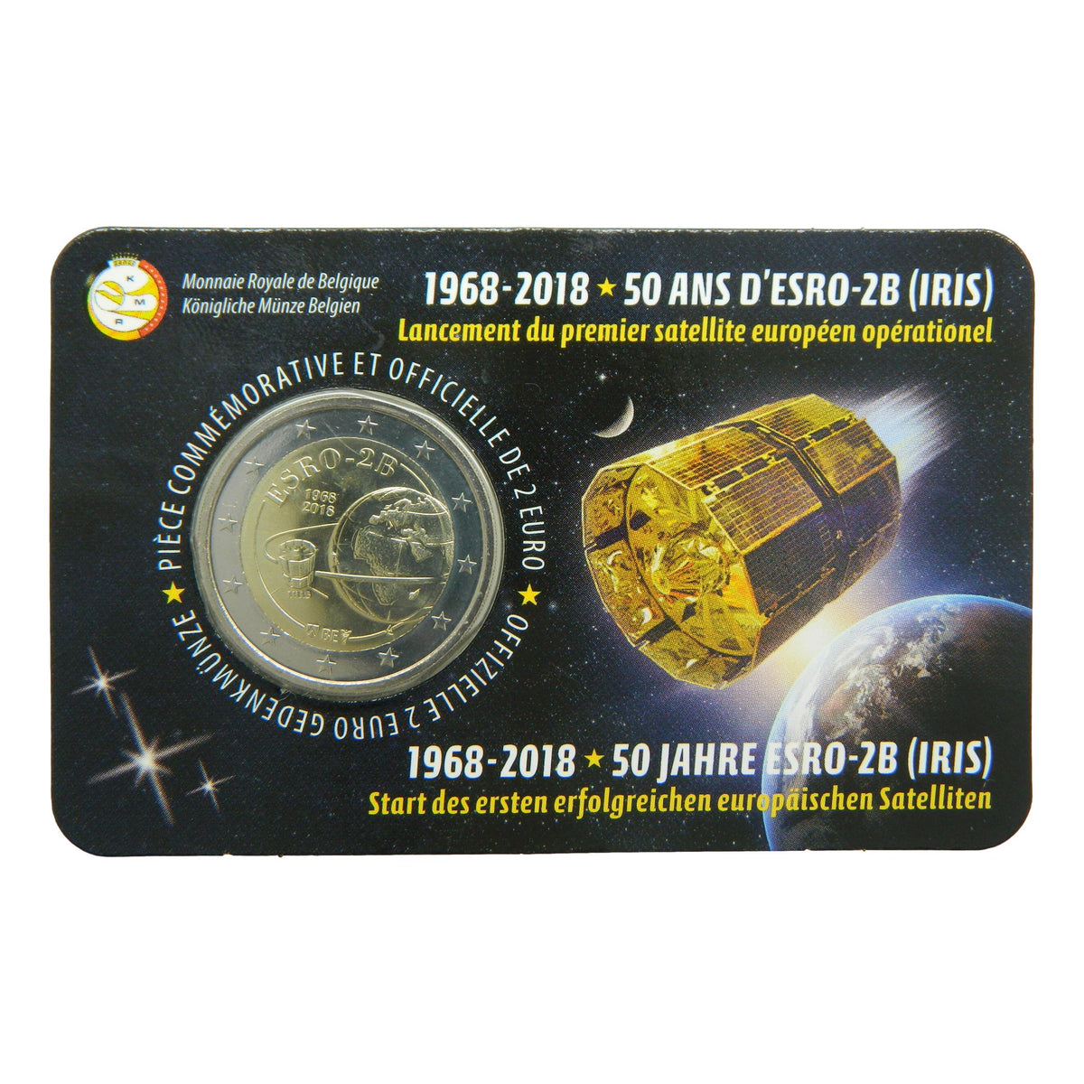 2€ Belgica 2018 Satelite