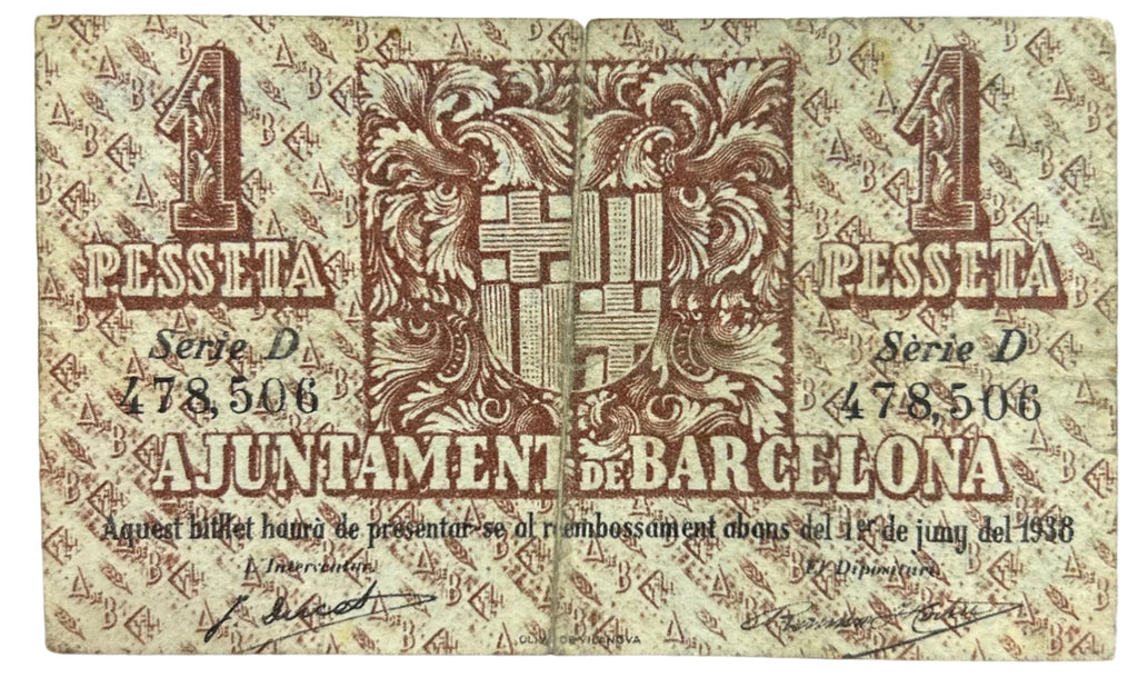 1 Peseta - Barcelona