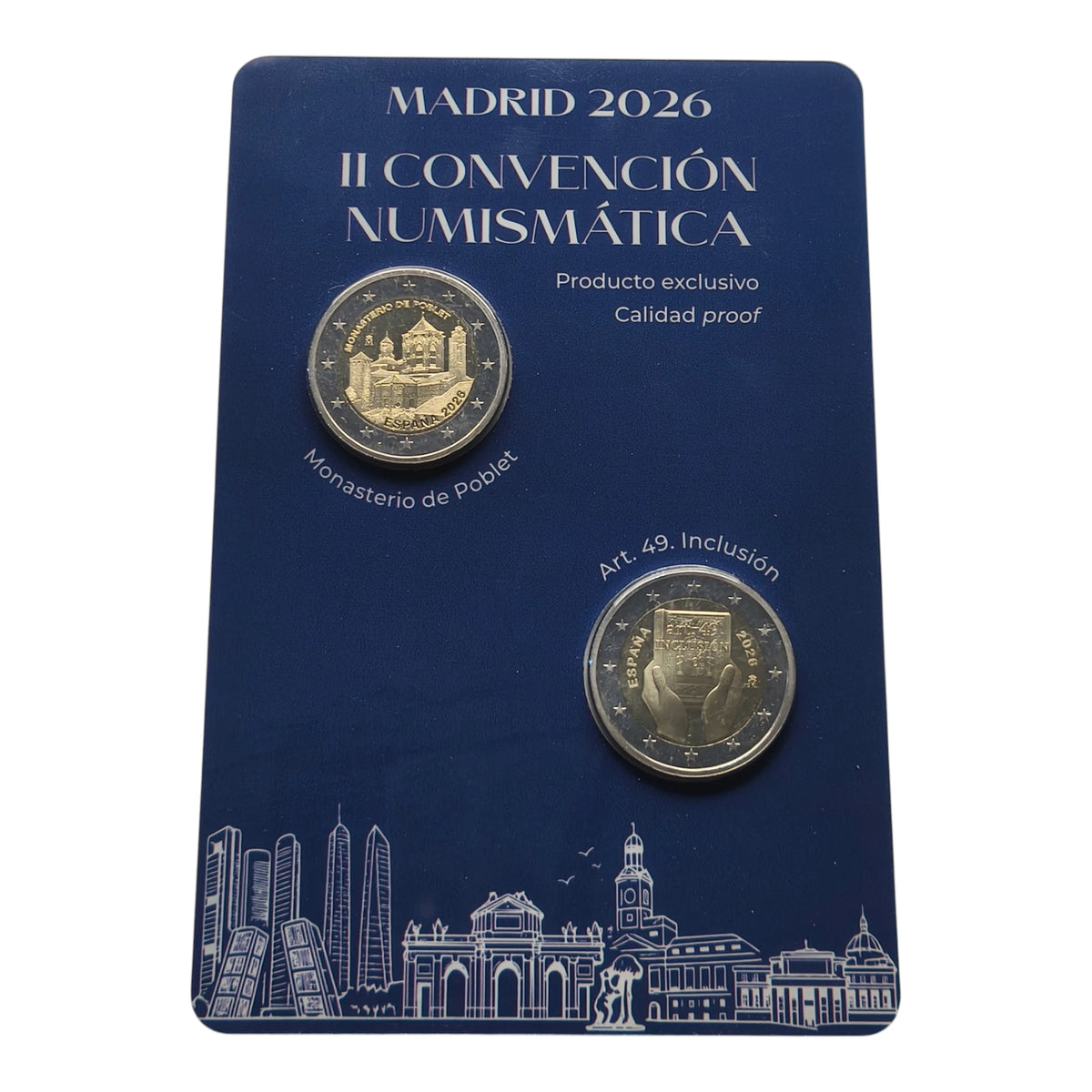 Coincard 2 Euros Edición Especial Madrid 2026 II Convención Numismática
