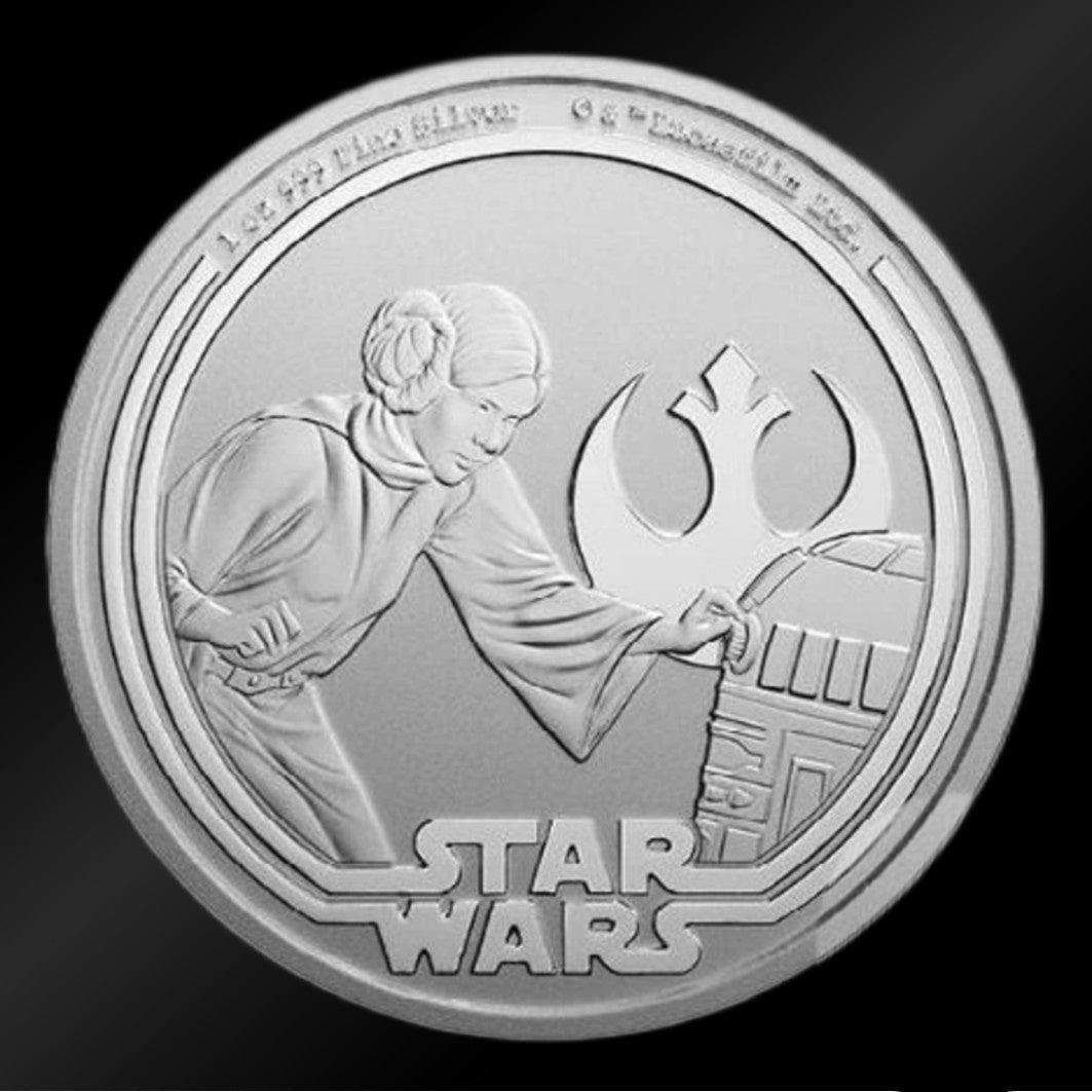 Moneda onza de Plata Star Wars: Princesa Leia. Niue – 2025