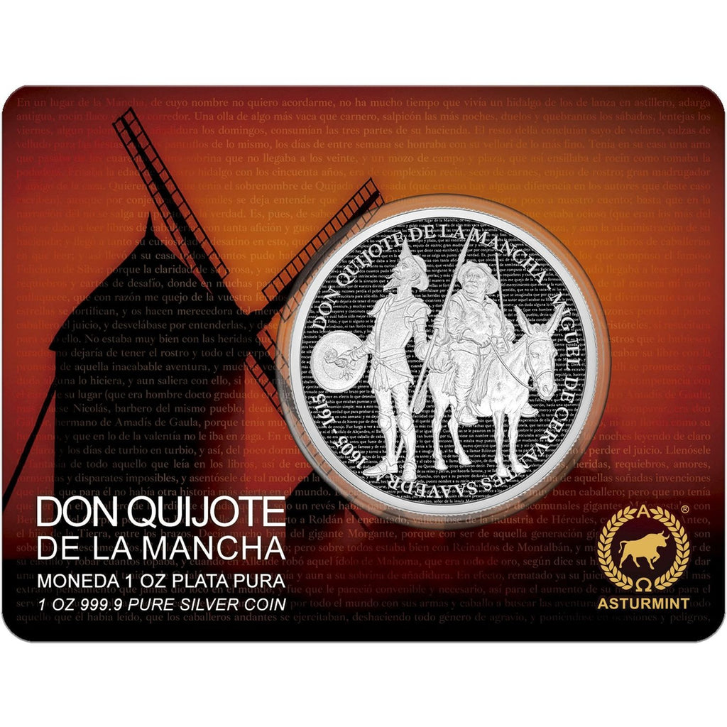 Onza de plata de Asturmint 2026 - Don Quijote