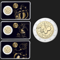 AXTERIX Y OBELIX - Francia 2019. Pack de 3 coindcards