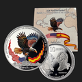 10€ - 250º Aniversario. España y la Independencia de los EE. UU. (Águila Calva / Carlos III y Washington). 2025