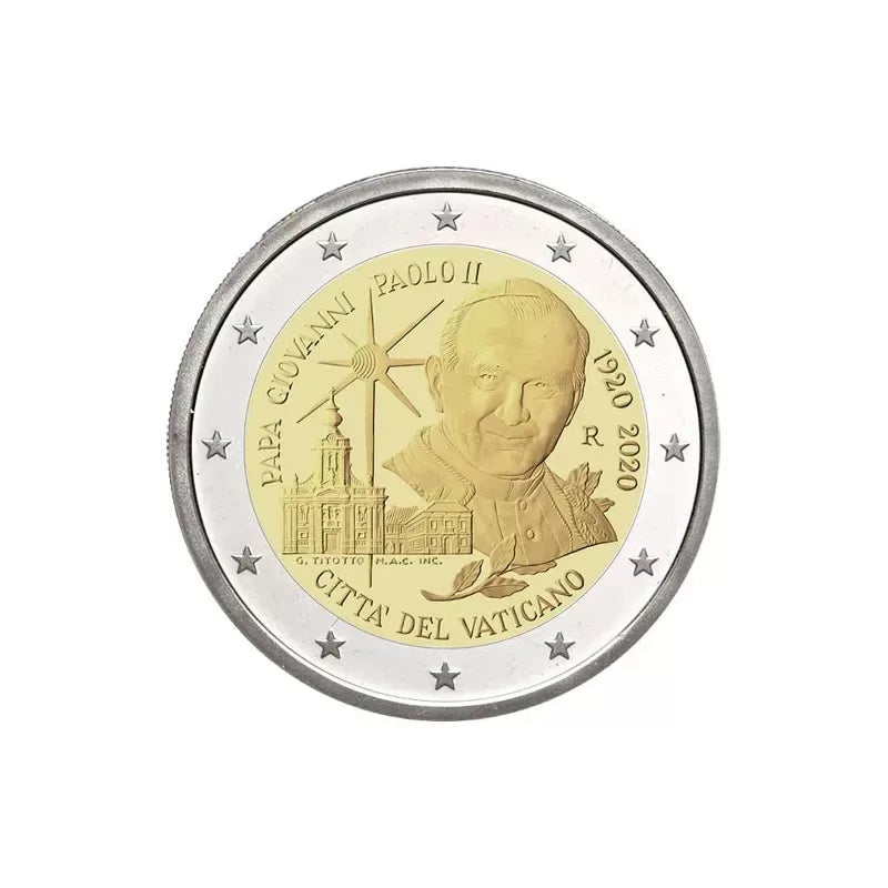 2 euros Vaticano 2020  San Juan Pablo II