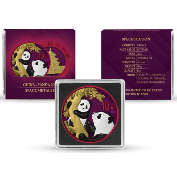 Moneda onza de plata Panda Space Metals II Panda 2021