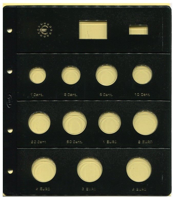 Pardo - Hojas Monedas - Nº 179200  para 11 monedas cuatro de 2 €