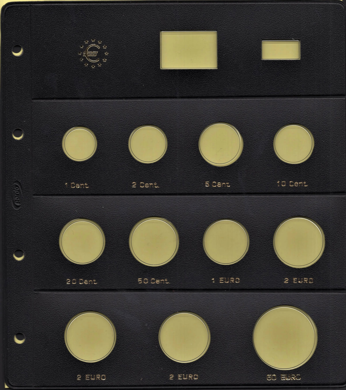 Pardo - Hojas Monedas - Nº 179600, 2026 para 11 monedas tres de 2 € y uno de 60 €