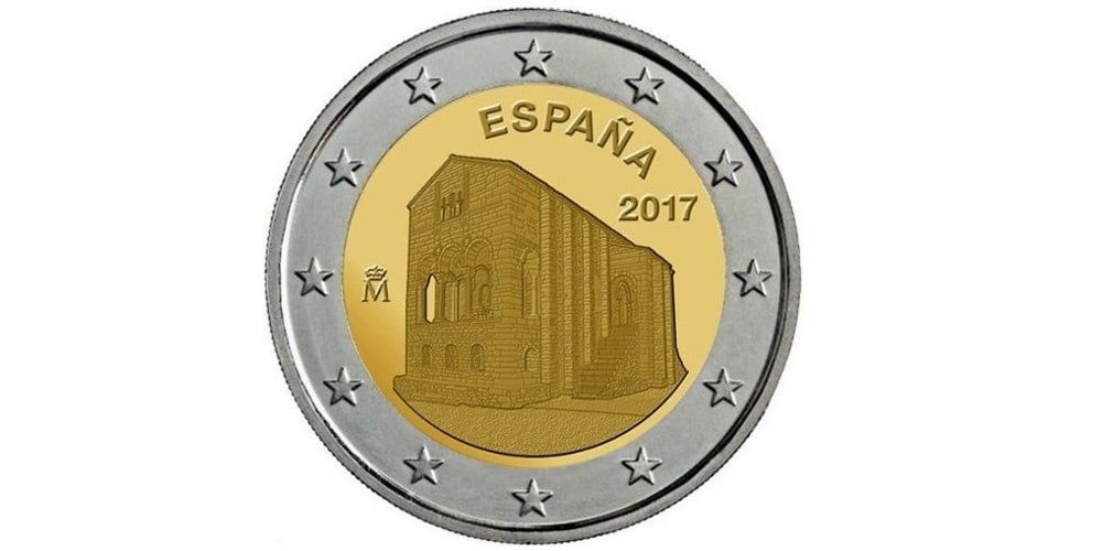 2€ España Iglesia de Santa Maria de Naraco 2017