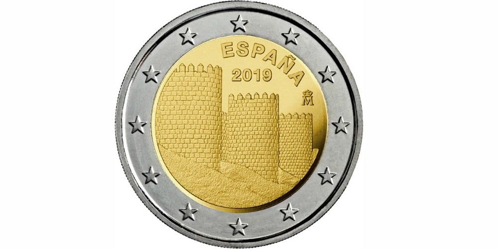 2€ España Murallas de Avila 2019
