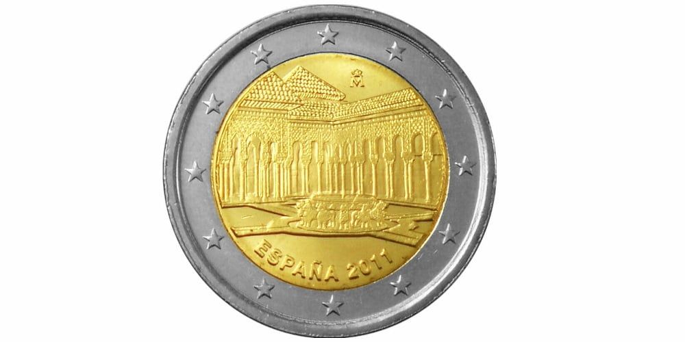 2€ España Alhambra de Granada 2011