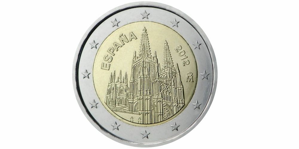 2€ España Catedral de Burgos 2012