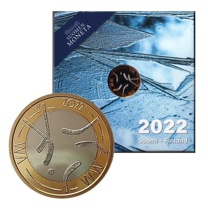 5€ Finlandia 2022 Campeonatos Mundiales de Hockey calidad Proof